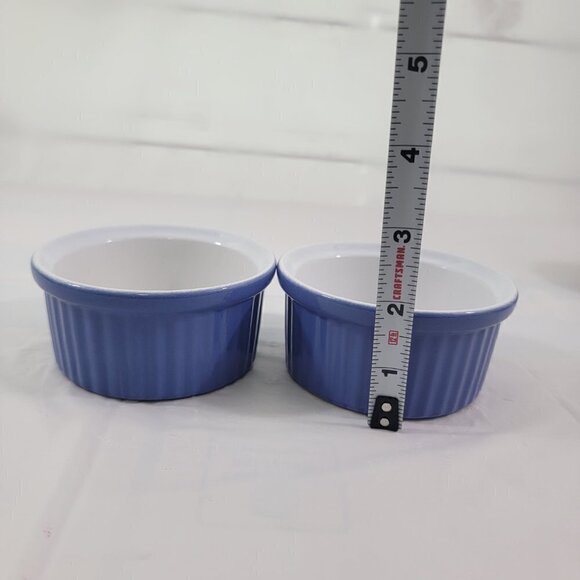 Porcelain Ramekin Dessert Butter Gravy Bowls Set  of 4 - Made in France - Picture 9 of 16